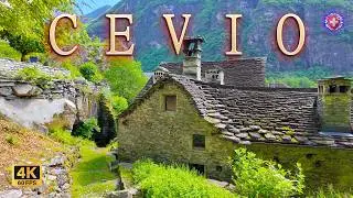 CEVIO SWITZERLAND ✨ Feel cut off from civilization Place for holidays in Swiss Alps 4K Grotti Tessin