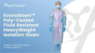 EconoGown Poly- Coated Fluid Resistant HeavyWeight Isolation Gown