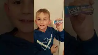 trying jolly rancher candy stick
