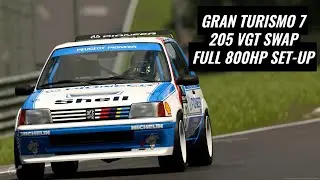 Замена двигателя Peugeot 205 GTi на VW VGT &mdash; настройки для простаков &mdash; Gran Turismo 7