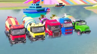 Flatbed McQueen | Transportation with Truck &ndash; Color Cars Challenge #10