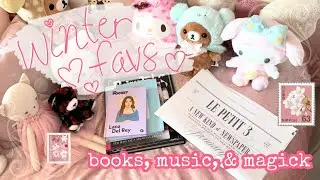 my winter favorites ꩜ reading, listening, & crafting ⋆⁺₊❅.