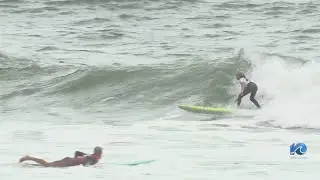 Hurricane Erin affects surfing championship