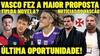 FIM DA NOVELA? VASCO FEZ A MAIOR PROPOSTA! ÚLTIMA OPORTUNIDADE PARA DINIZ NO CRVG! TUDO DEFINIDO! E+