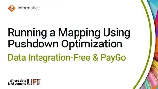 Running a Mapping Using Pushdown Optimization in Data Integration-Free & PayGo