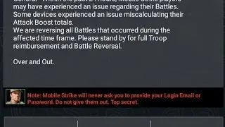 Mobile Strike 101 - Massive Glitch everyone zeroed. Update
