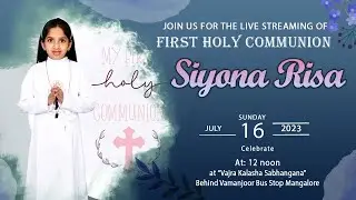 Siyona Risa | First Holy Communion | Royal photograph Bajpe Mangalore