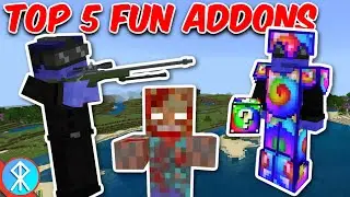 Top 5 FUN Addons (Bedrock/MCPE/Xbox Minecraft)