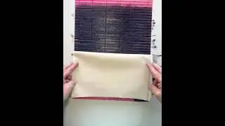Printing found objects - printing a bamboo placemat on fabric