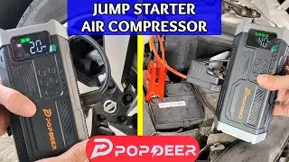 Nuovo Avviatore Booster Popdeer JA3, Avviatore Compressore Powerbank LED Per Auto Moto Bici