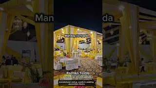 Radhika Textile mob. +91 95289 48689#events#event #eventsplanner#wedding#tent #mandap#fabric#textile