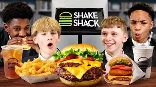 British Highschoolers try Shake Shack!