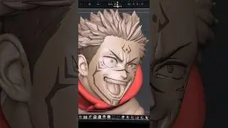 #shorts Sukuna 3D sketch on Zbrush