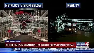 Netflix holiday lights display in Oklahoma town gets mixed reviews from community