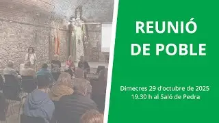 Reunió de Poble - 29 d'octubre de 2025