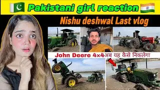 1 Part 26/02/2024 यमुना नदी। Last vlog Nishu bhai 💔😔 John Deere5050d4×4 stuck in mud || miss u Bhai🥺