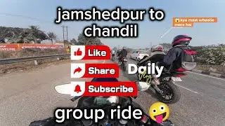 Jamshedpur to chandil group ride,#youtube #dailyvlog #motovlog #tourism #jharkhand #viralvideo #bike