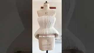 ✨Изготовление фигурного корсета с шифоновой драпировкой✨Выкройка доступна #шитье #авангарднаямода...