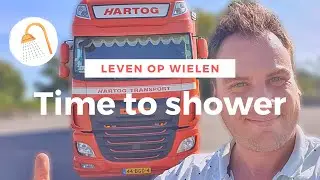 Tijdens hittegolf douchen in de oplegger | Vlog #28 | Italië | Trucking | Leven op wielen