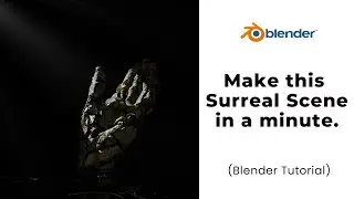Surreal scene in a Minute | Blender Tutorial.
