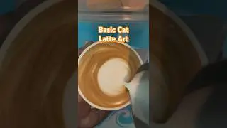 Basic Cat Latte Art Tutorial #coffee #latte #latteart #coffeeart #barista #baristapaul #cat