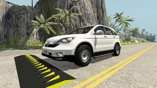 HIGH SPEED CARS VS SPIKE STRIPS TRAP &ndash; BeamNG Drive | BeamNG Epic