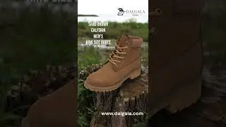 Calf Nubuck, Warm Lining Men's Handmade King Size Wide Fit Boots