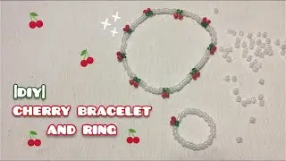 How to make a Cherry Bracelet and Ring 🍒 ???