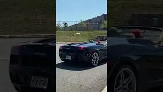 LAMBORGHINI GALLARDO ACCELERATION!! #v10 #loud #carmeet