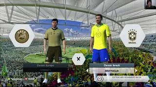 COPA DO MUNDO 2018 - COPA CL&Aacute;SSICA FIFA 14 #02 LEGENDS BRAZIL X LEGENDS EUROPE