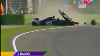 2001 Formula 3000: Sebastien Bourdais crash at Imola