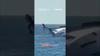 WATCH: Luxury yacht SINKS minutes after first launch #shorts #viral #fox #media #yacht #us #foxnews