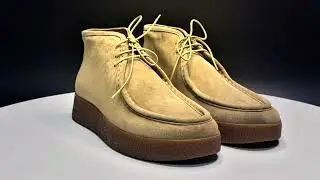 Trust Shoes Men Taba Bağcıklı Suet Deri Bot