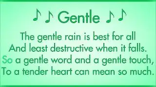 Gentle | Character Trait