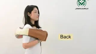 (with Gift Box)JinKaiRui U Shape Electrical Shiatsu Back Neck Body Massager Infrared Heated Car/Home