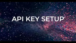 API Key setup for ORDERBOOK