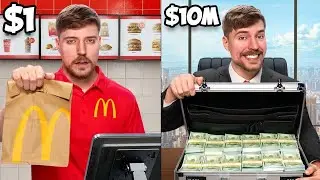 Работа за $1 vs $10,000,000 MrBeast на Русском!