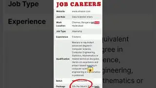 Amazon jobs as a data scientist #amazonjobs #amazon