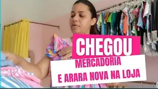 Vem acompanhar a mercadoria que chegou + arara nova na loja infantil.