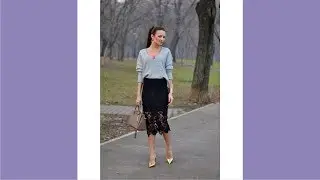 Black Lace Skirt Outfit Ideas