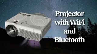 Projector with WiFi and Bluetooth, FUDONI 5G WiFi Native 1080P Projector 14000L 4K Supported