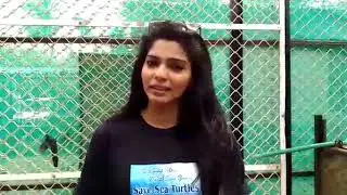 Pooja Sawant Actress visited our WCAWA Sea turtle treatment and transit center 2
