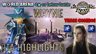 Wayne Team Combo in World Arena - Summoners War