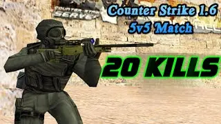Counter Strike 1.6: лучшие моменты микса 5 на 5 | De_Dust2: 20 убийств, доминирование | CS 1.6 | ...
