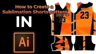 How to make a Shorts Mockup | Sublimation patterns | illustrator Series #mockuptemplate