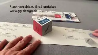 3D W&uuml;rfelklappkarte