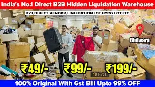 Biggest Warehouse Of No.1 Liquidation Lot | 98% Off | With Gst Bill| Branded Factory Sale Bhilwara