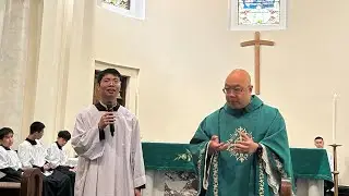 弥撒讲道｜要学会时常祈祷聆听｜徐神父方修士现场中英双语分享 20250720