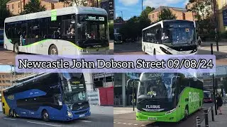 Buses at Newcastle John Dobson Street | 09/08/24