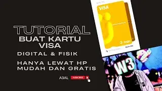 Cara Buat Kartu Visa Digital dan Fisik Mudah Lewat HP Saja dan Gratis ‼️